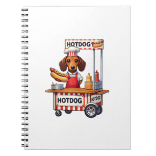 Cuaderno Funny Dachshund Dog Hotdog Sandwich Weenie Sausage
