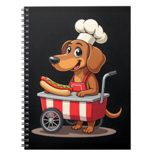 Cuaderno Funny Dachshund Dog Hotdog Sandwich Weenie Sausage