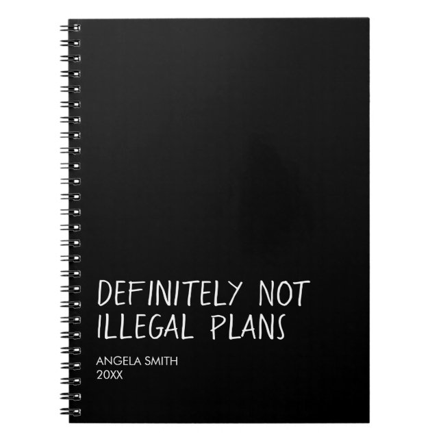 Cuaderno Funny Dark Humor Notebook, Sarcastic Journal,  (Frente)