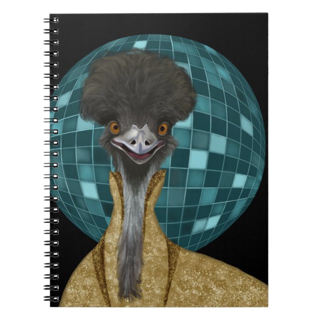 Cuaderno Funny Disco Emu Bird (Frente)