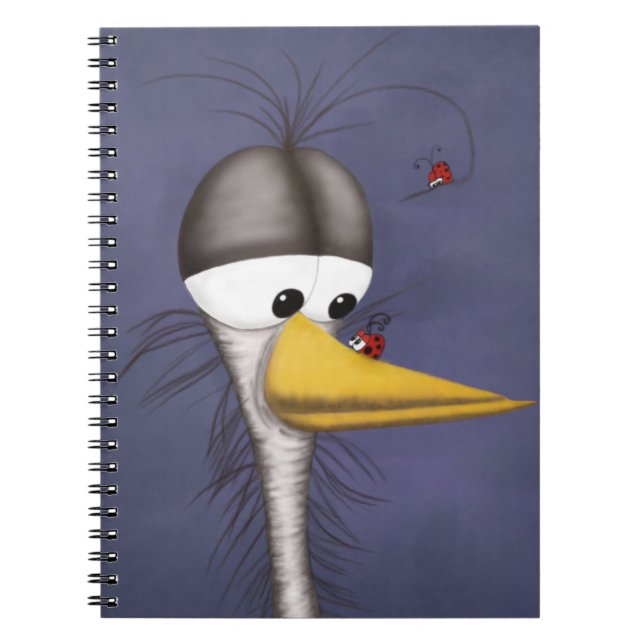 Cuaderno Funny Egret Personalizado (Frente)