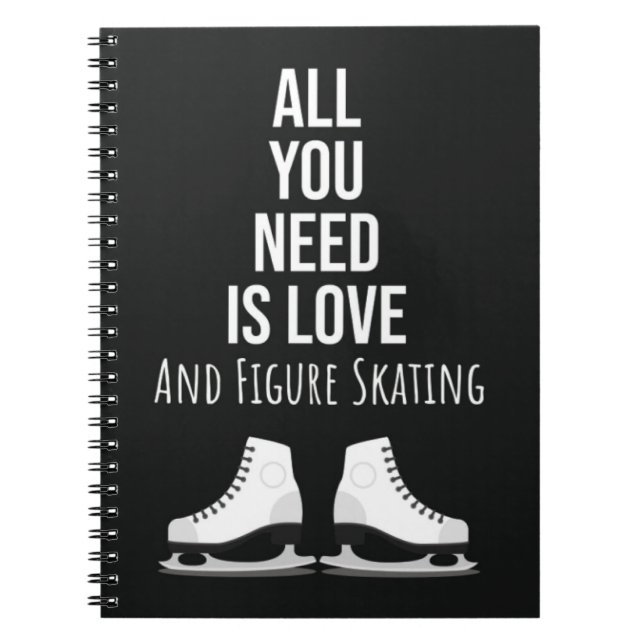 Cuaderno Funny Figure Skating Gifts Humor Ice Skater Winter (Frente)