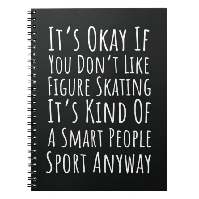 Cuaderno Funny Figure Skating Gifts Winter Sports Skater (Frente)