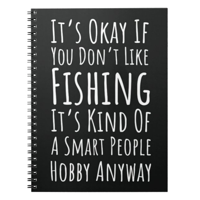 Cuaderno Funny Fishing Gag Gifts Fisherman Humor Meme (Frente)