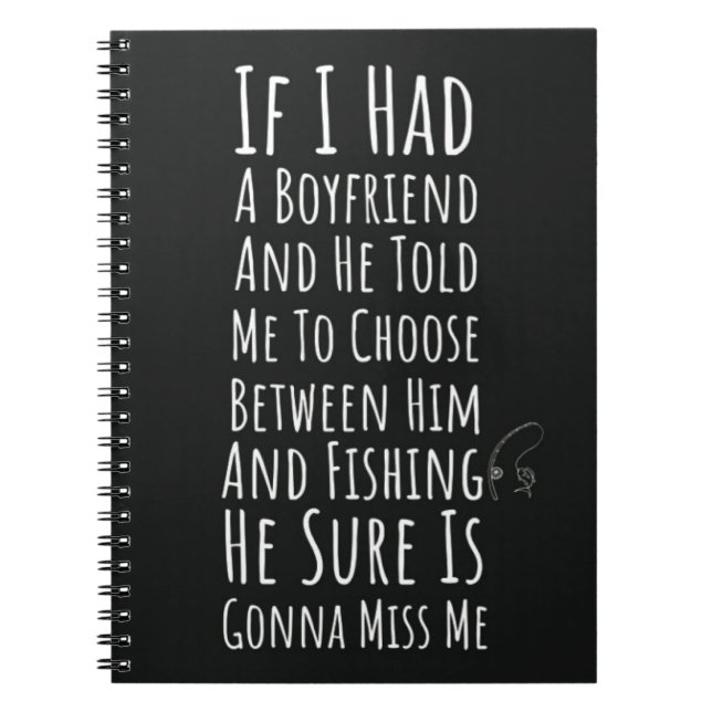 Cuaderno Funny Fishing Gifts For Women Mom Wife Fisherwoman (Frente)