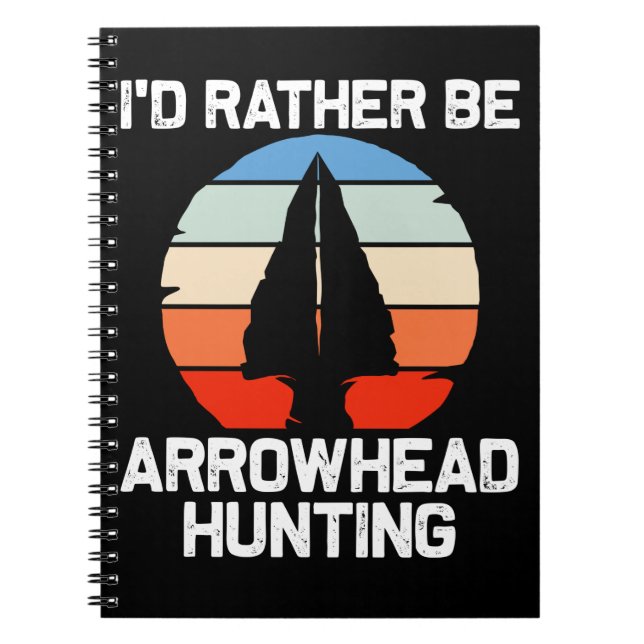 Cuaderno Funny Flint Arrowheads Stone Recolección (Frente)