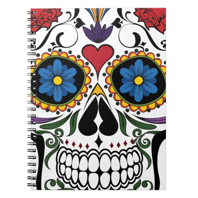 Cuaderno Funny Floral Skull (Frente)