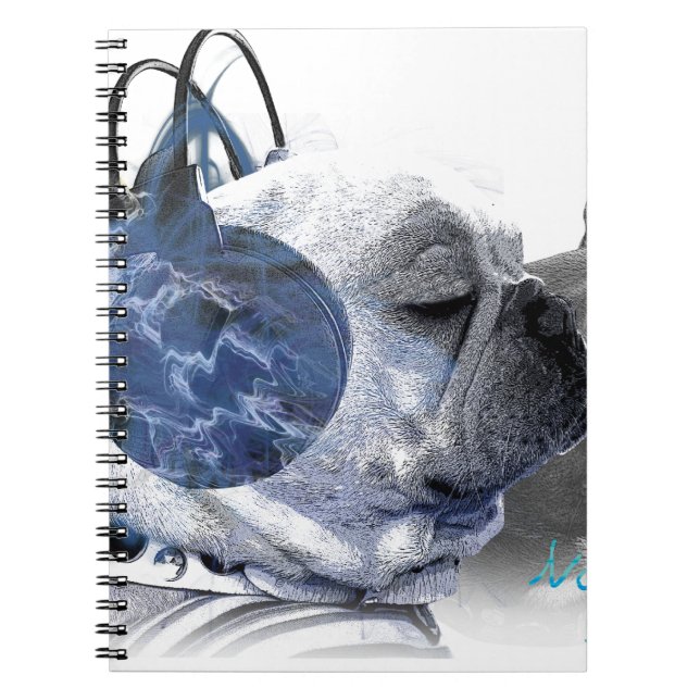 Cuaderno funny frenchbulldogs icon (Frente)