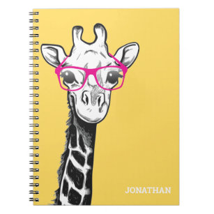 Cuaderno Funny Geek Giraffe Name