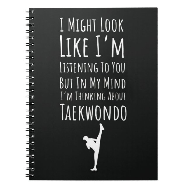 Cuaderno Funny Gift For Taekwondo Lover Humor Martial Arts (Frente)