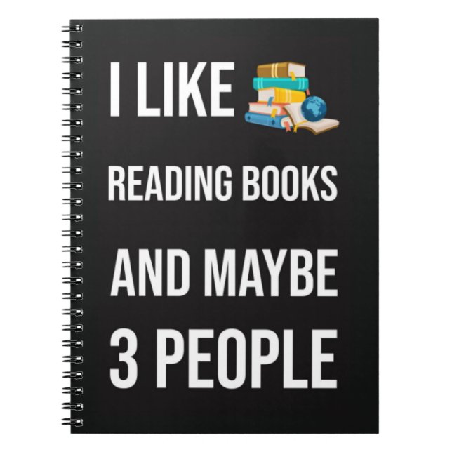Cuaderno Funny Gift Ideas For Book Lovers Humor Quote Joke (Frente)