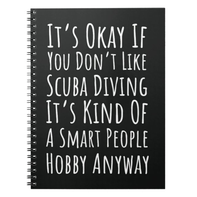 Cuaderno Funny Gift Ideas For Scuba Diver Diving Snorkeling (Frente)
