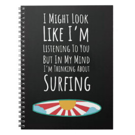Cuaderno Funny Gift Ideas For Surfers Surfing Fun Joke