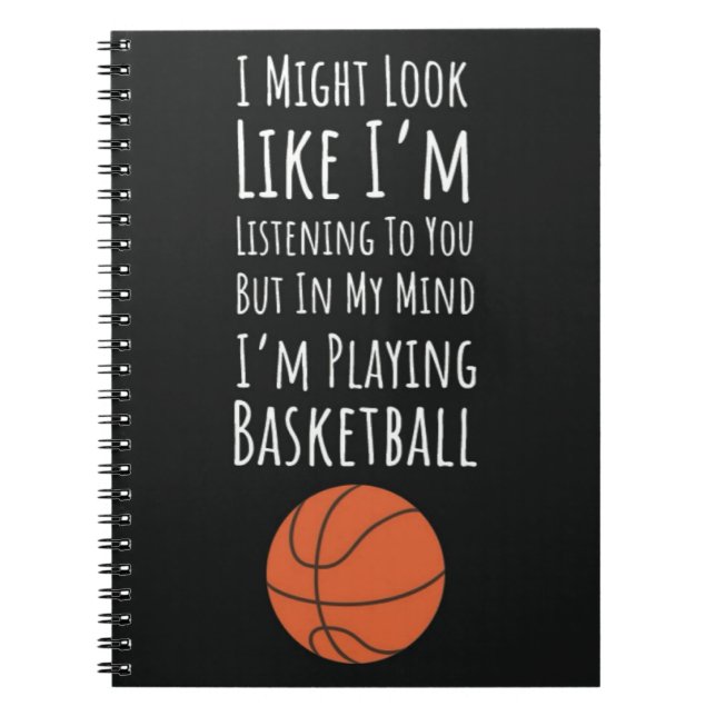 Cuaderno Funny Gifts For Basketball Players Team Fan Sports (Frente)