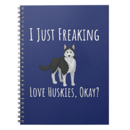 Cuaderno Funny Gifts For Husky Lovers Siberian Dog Women