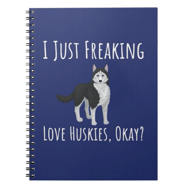 Cuaderno Funny Gifts For Husky Lovers Siberian Dog Women (Frente)
