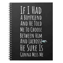 Cuaderno Funny Gifts For Lacrosse Players Sports Her Girl