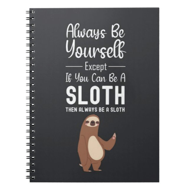 Cuaderno Funny Gifts For Sloth Lovers Humor Animals Joke (Frente)
