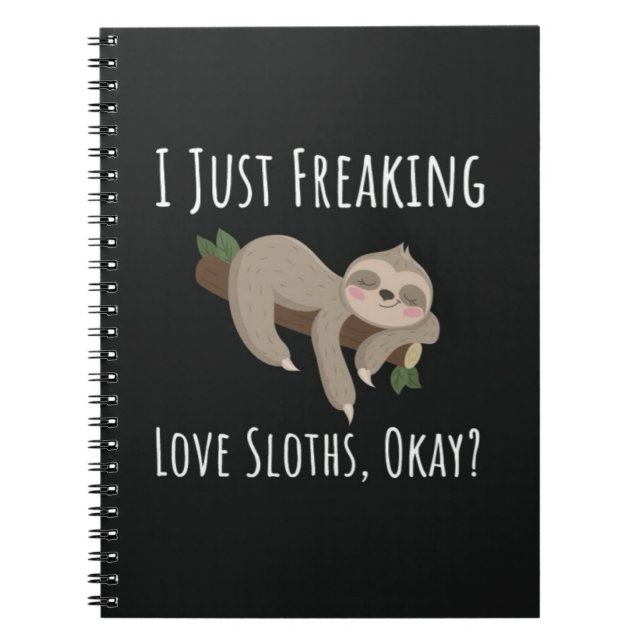 Cuaderno Funny Gifts For Sloth Lovers Humor Joke (Frente)