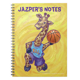 Cuaderno Funny Giraffe Baloncestista