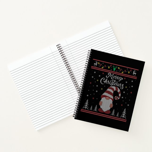 Cuaderno Funny Gnome Merry Christmas (Interior)