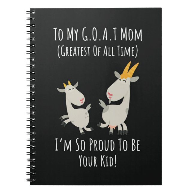 Cuaderno Funny Goat Gifts For Mom Women Mama Lover (Frente)