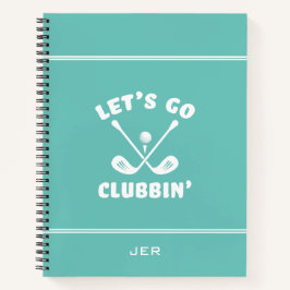 Cuaderno Funny Golfer Gift Game Day Golf Log