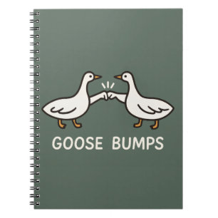 Cuaderno Funny Goose Bump Personalizado   Fist Bump Geese A