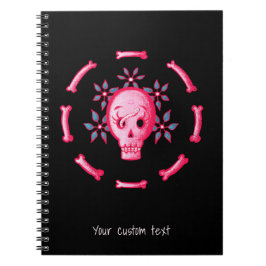 Cuaderno Funny Gótico Skull Black Pink