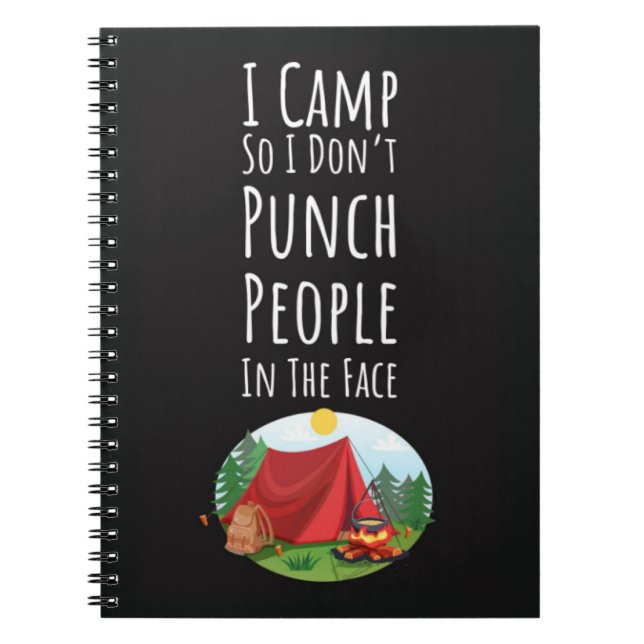 Cuaderno Funny Great Camping Gifts Friends Adventure Camper (Frente)