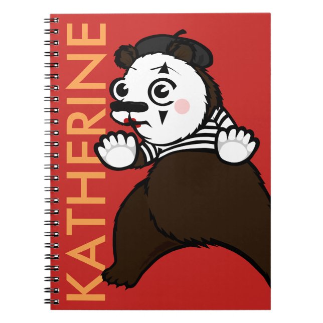 CUADERNO FUNNY GRIZZLY BEAR MIME SPIRAL NOTEBOOK (Frente)