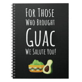 Cuaderno Funny Guac Gift Vegetarian Vegan Avocado Guacamole