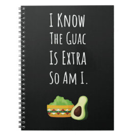 Cuaderno Funny Guacamole Gifts Mexican Food Avocado Lovers