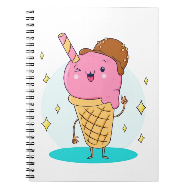 Cuaderno Funny Guay Cute Ice Cream (Frente)