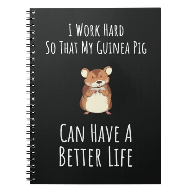 Cuaderno Funny Guinea Pig Owner Gifts Pet Lover Humor (Frente)