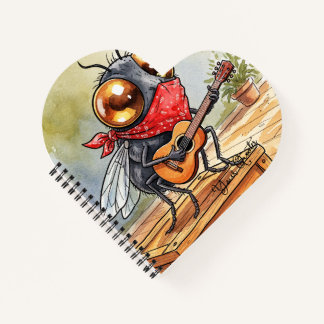 Cuaderno Funny Guitar Fly Art