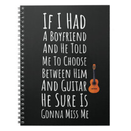 Cuaderno Funny Guitarist Gifts For Women Girl Music Lover