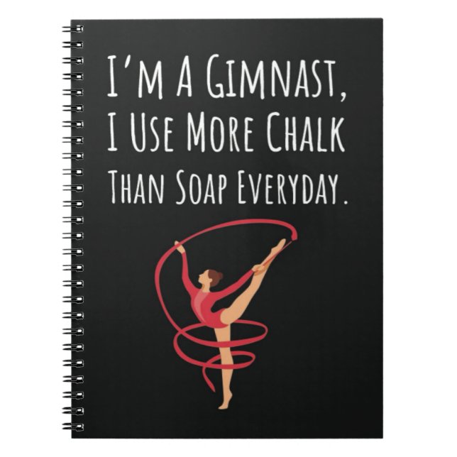 Cuaderno Funny Gymnast Gifts Gymnastics Girl Women Quote (Frente)