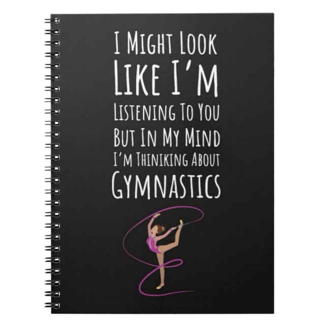 Cuaderno Funny Gymnastics Team Gifts Sport Teen Girls Women (Frente)