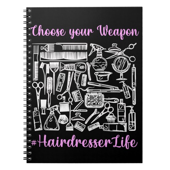 Cuaderno Funny Hairdresser Equipment Hair Stylist (Frente)
