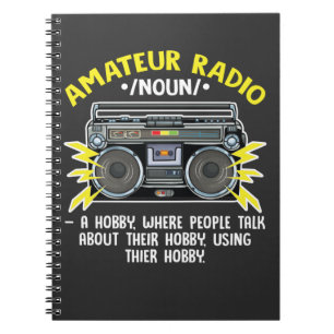 Cuaderno Funny Ham Radio Operator Amateur Radio Definition