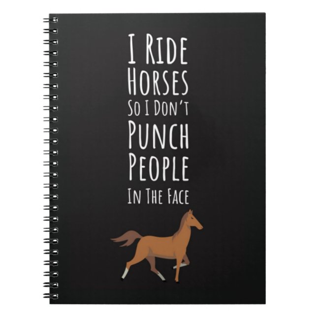 Cuaderno Funny Horse Gifts For Adults Farm Rodeo Country (Frente)