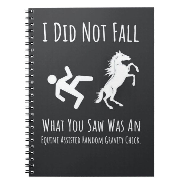 Cuaderno Funny Horse Riding Gifts Equestrian Sports Rider (Frente)