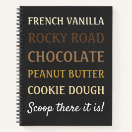 Cuaderno Funny Ice Cream Song Scoop ahí está