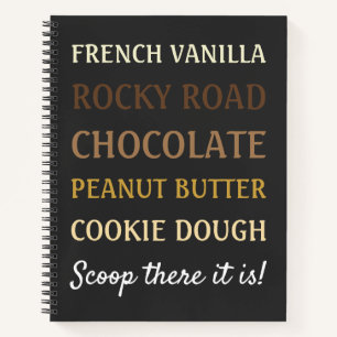 Cuaderno Funny Ice Cream Song Scoop ahí está