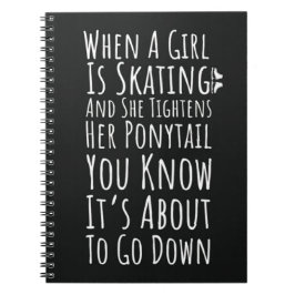 Cuaderno Funny Ice Skating Gifts For Her Teen Girl Women