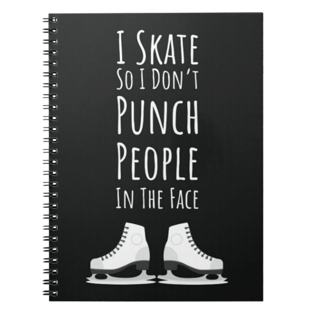 Cuaderno Funny Ice Skating Gifts Skater Winter Sports Humor (Frente)