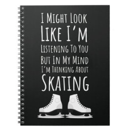 Cuaderno Funny Ice Skating Themed Gifts Winter Sport Skater