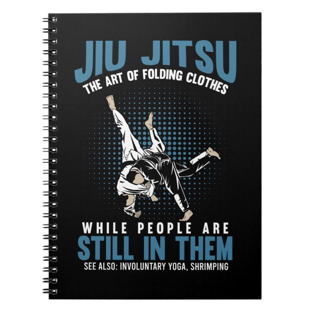 Cuaderno Funny Jiu Jitsu lucha contra el humor de entrenami (Frente)