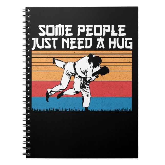 Cuaderno Funny Judo Chiste Jiu Jitsu Humor de Artes Marcial (Frente)